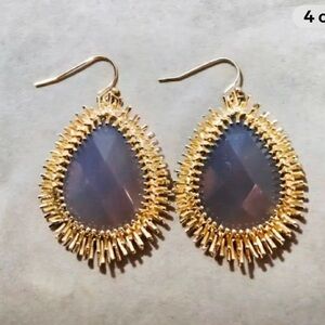 New/ Unworn, VTG Discontinued, Kendra Scott MERCER Earrings in Indian Agate